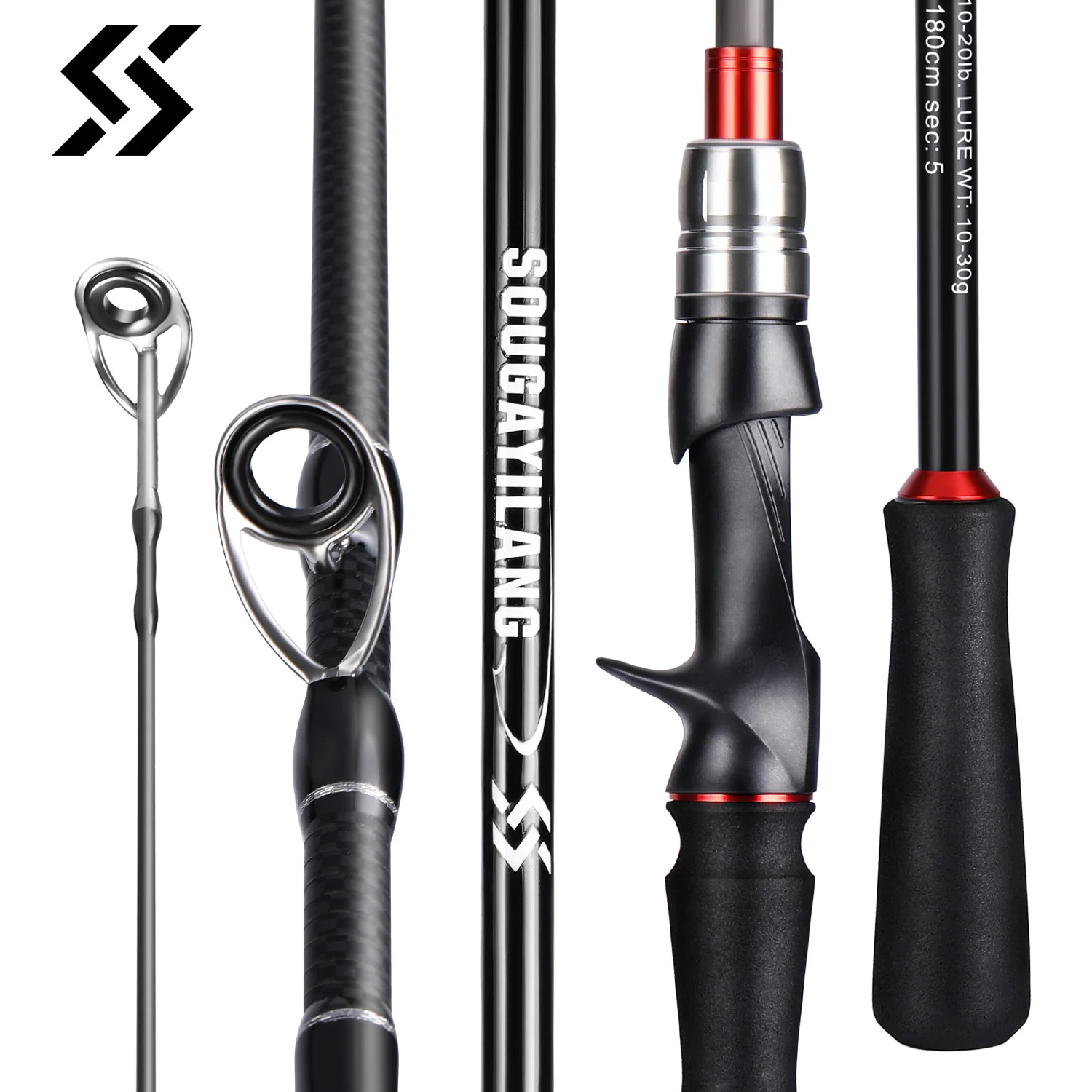 Fishing Rod Surf - Удочка для приманки Sougayilang, 1,8 м,