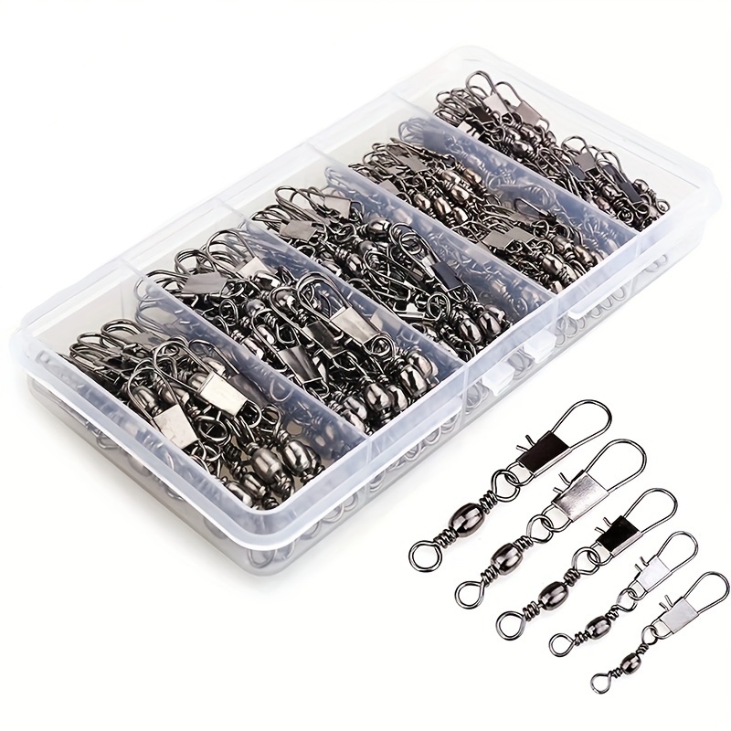 Fishing Rod Building Kit - 50/200 шт. Вертлюги-карабины для рыбалки, рыболовные
