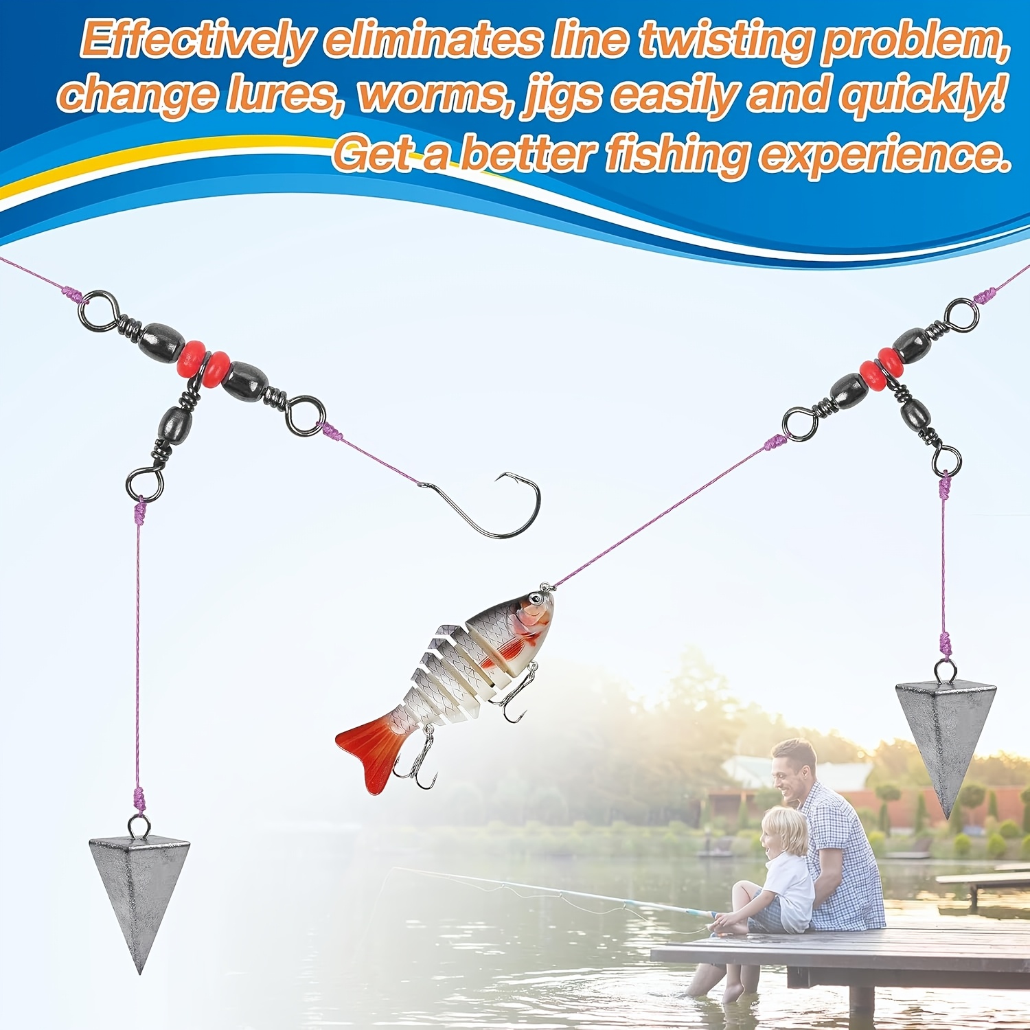 3 трехсторонних вертлюга, трой – обзор и цена Fishing Rod Building Kit