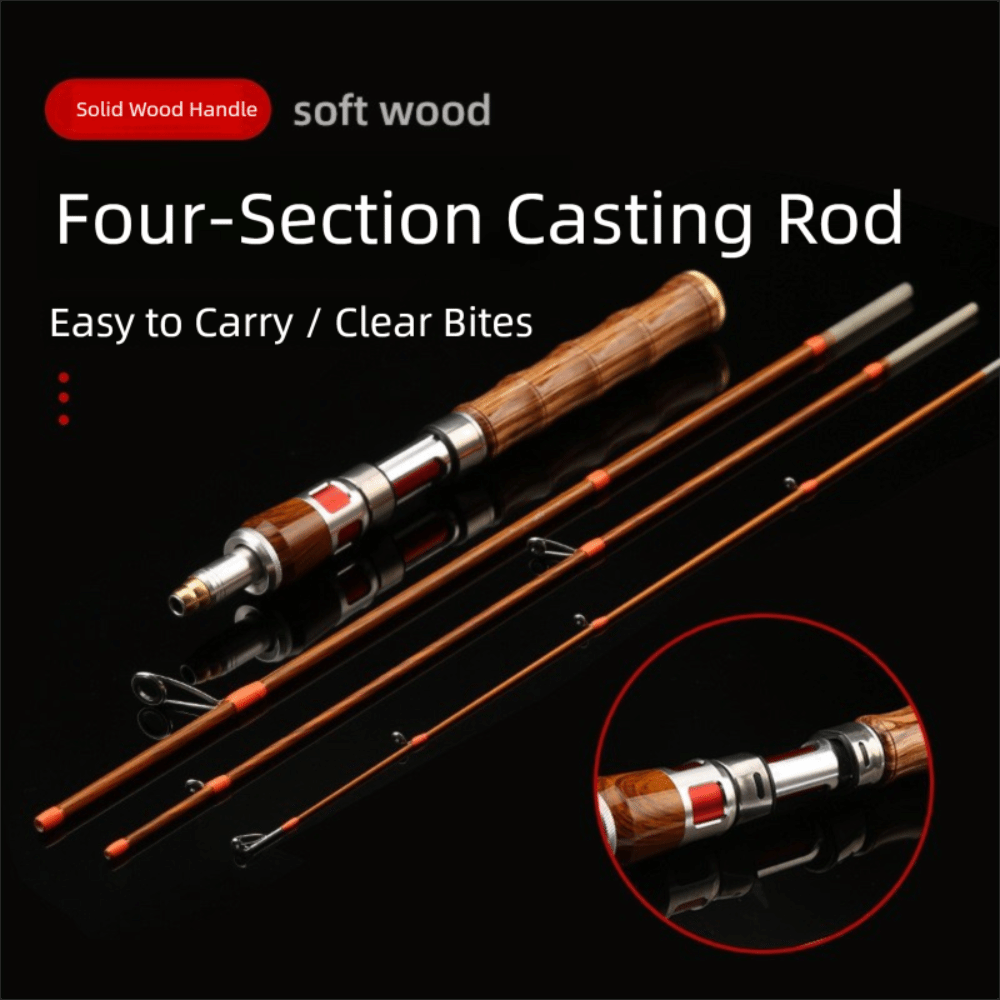 4-секционная спиннинговая удоч – обзор и цена Fishing Rod Carbon Fiber